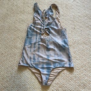 Rare Acacia one piece light blue tie dye in petite (xs).